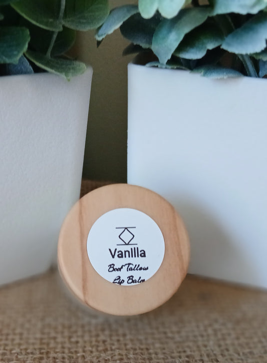 Beef Tallow Vanilla Lip Balm