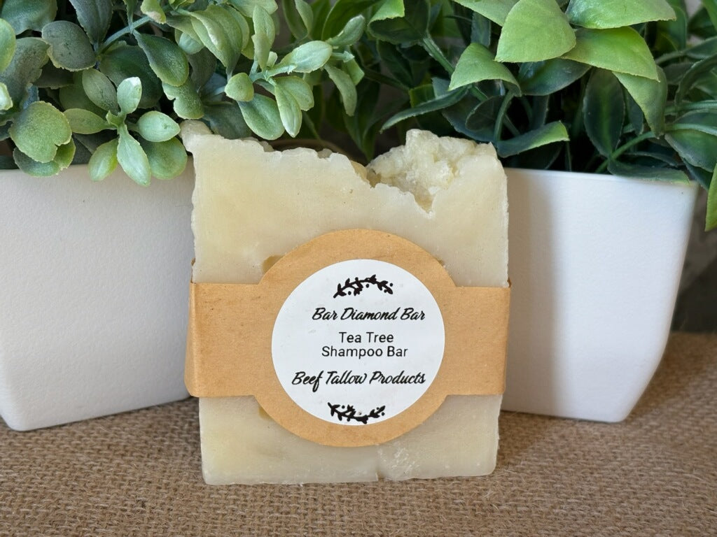 Beef Tallow Tea Tree Shampoo Bar
