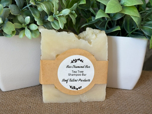 Beef Tallow Tea Tree Shampoo Bar